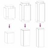 vidaXL Augalų stovas 3 pcs Sidabro Galvanizuotas plienas