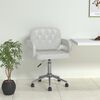 vidaXL Pasukama valgomojo kėdė, baltos spalvos, dirbtinė oda