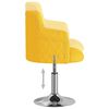 vidaXL Valgomojo kėdė, garstyčių geltonos spalvos, aksomas (339393)