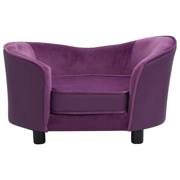 vidaXL Lova šunims, raudona, 69x49x40cm, pliušas ir dirbtinė oda