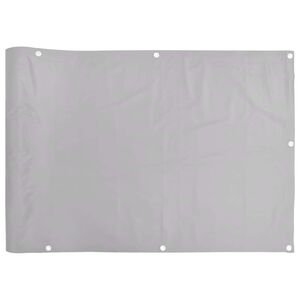 vidaXL Privatumo suteikianti balkono pertvara, pilka, 400x120cm, PVC