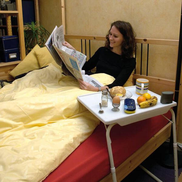 MESA LING Reguliuojamas TV stalas Tavolino, baltas