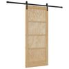 vidaXL Slankios durys Natūrali 86 x 198,5 cm Pu&scaron;ies medienos masyvas