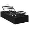 vidaXL Elektrinis reguliuojamas lovos rėmas Juoda 200 x 100 x 33,5 cm
