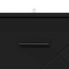 vidaXL &Scaron;alia lovos spintelė Juoda 38 x 38 x 66 cm Apdirbta mediena