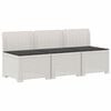 vidaXL 3-vietė sodo sofa su pagalvėlėmis, Rattan i&scaron;vaizda 3 vietos PP