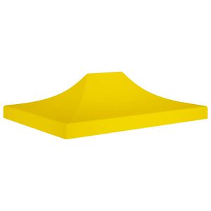 vidaXL Proginės palapinės stogas, geltonos spalvos, 4,5x3m, 270 g/m&sup2;