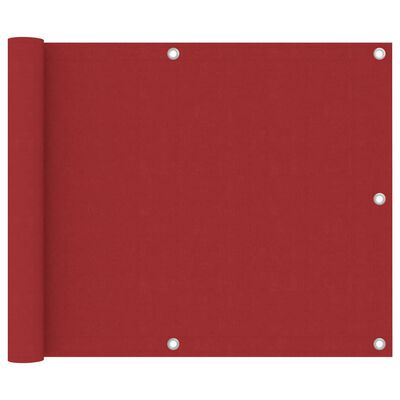 vidaXL Balkono pertvara, raudonos spalvos, 75x300cm, oksfordo audinys