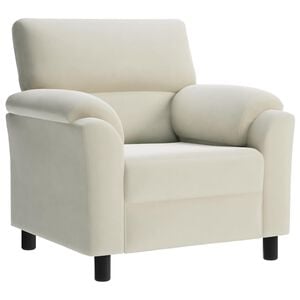 vidaXL Sofa Kreminė 94 x 85 x 93 cm Aksomas