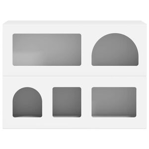 vidaXL Kabalas ELST Balta 80.5 x 35 x 59 cm Apdirbta mediena
