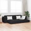 vidaXL Sofa lova 200cm Juoda audinys