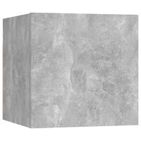 vidaXL Sieninė televizoriaus spintelė, betono pilka, 30,5x30x30cm