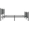 vidaXL Lovos rėmas su galvūgaliu/kojūgaliu, juodas, 183x213cm, metalas