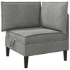 vidaXL Sofa su saugojimu &Scaron;viesiai pilka Aksomas