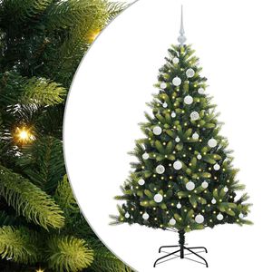 vidaXL Dirbtinė sulankstoma Kalėdų eglutė su 150 LED lemputių 150 cm