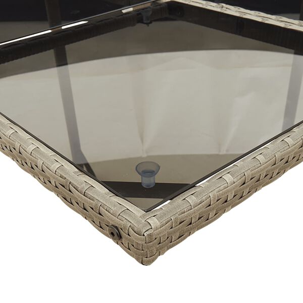 vidaXL Sodo komplektas su pagalvėlėmis, 13 dalių, pilkas, poliratanas