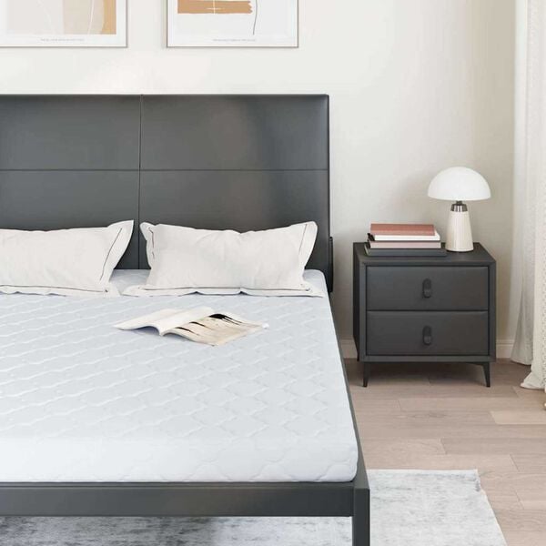 vidaXL Čiužinys su kokoso sluoksniu Balta 190 x 140 cm PU putos