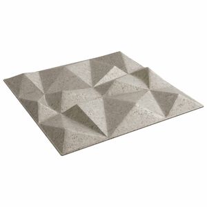 vidaXL Sienų plok&scaron;tės 12 pcs Diamond Beton 50 x 50 cm XPS Putplastis