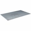 vidaXL Grotelės Sidabrinė 100 x 60 x 2 cm Kar&scaron;tojo cinkavimo plienas