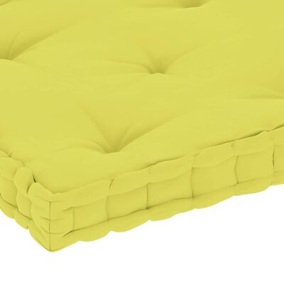 vidaXL Paletės/grindų pagalvėlė, obuolio žalia, 73x40x7cm, medvilnė