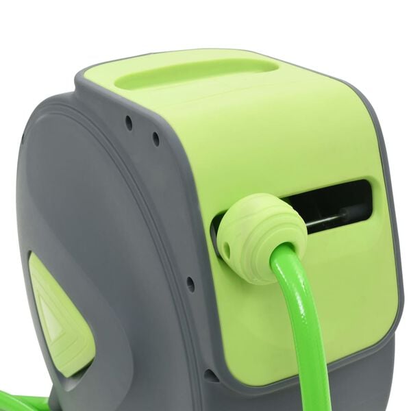 vidaXL Automat. įtrauk. laistymo žarnos ritė, 20+2m, mont. prie sien.