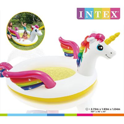 Intex Baseinas su purkštuvu Unicorn, 272x193x104cm