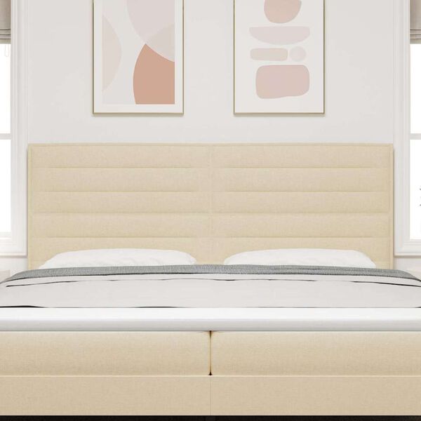 vidaXL Galvūgalis Kreminė 200 cm audinys