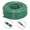 vidaXL Sodo žarna su tvirtinimo detalėmis, žalia, 0,75", 100m, PVC