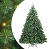 vidaXL Dirbtinė Kalėdų eglutė su 300 LED Žalia 210 cm PE ir PVC