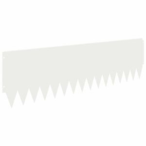 vidaXL Vejo kra&scaron;tas 20 vnt. 103 x 30 cm Plienas Balta