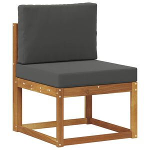 vidaXL Lauko Vidurinis Sofa Kietos akacijos mediena Natūrali