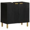vidaXL Vonios Kriauklė Spintelė Juoda 62x33x58 cm Engineered Wood