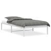 vidaXL Metalinis lovos rėmas, baltos spalvos, 107x203 cm