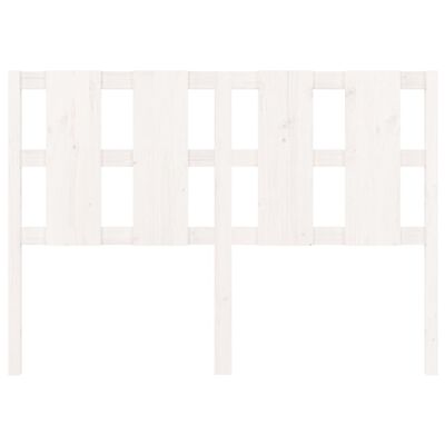 vidaXL Lovos galvūgalis, baltas, 145,5x4x100cm, pušies masyvas