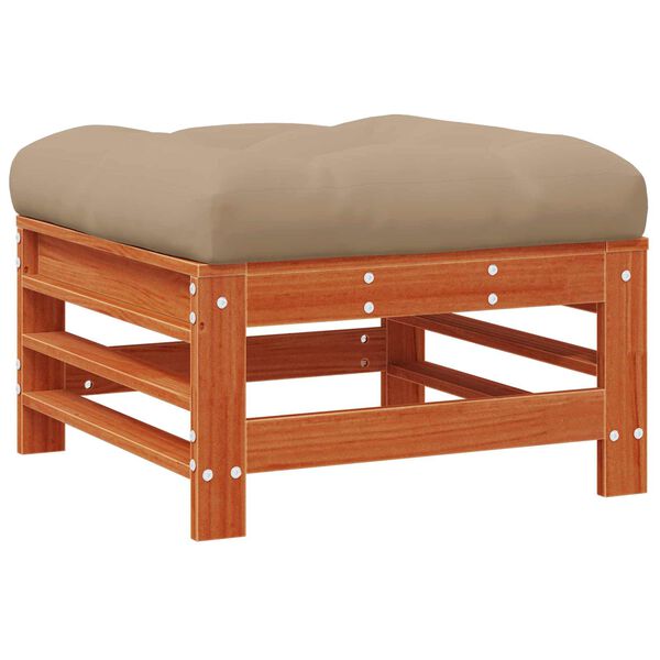 vidaXL Sodo kojų atrama Tvirtas pu&scaron;ies medis Va&scaron;ko Ruda