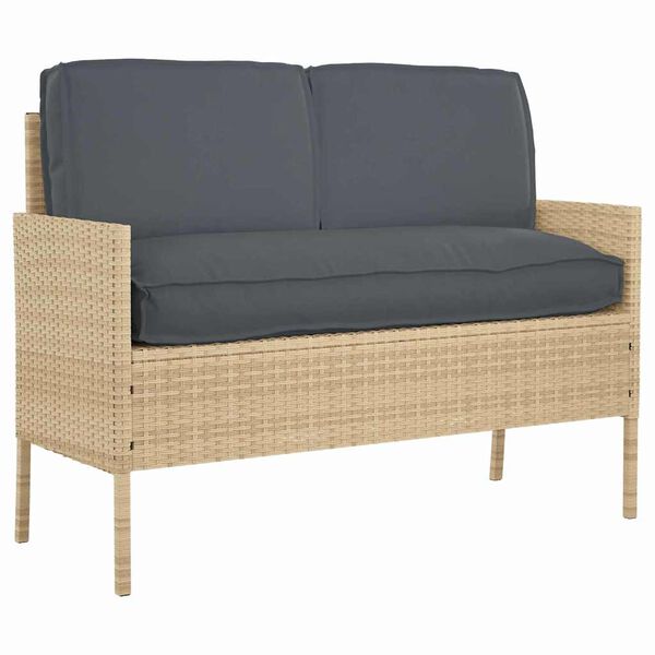 vidaXL Pallet pagalvių rinkinys 3 pcs Antracitas 120 x 50 x 12 cm