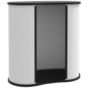 vidaXL Prekybos parodų staliukas, 90x48x93cm, sulankstomas, mediena