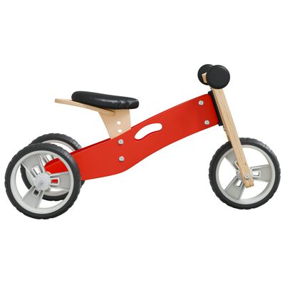 vidaXL Vaikiškas balansinis dviratis, 2-1, raudonos spalvos