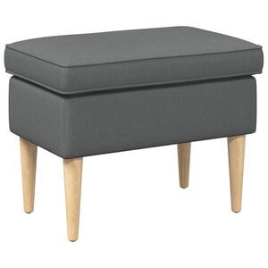 vidaXL Pėdų staliukas Tamsiai pilka 55 x 35 x 41 cm