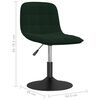 vidaXL Baro taburetė, tamsiai žalios spalvos, aksomas (333961)
