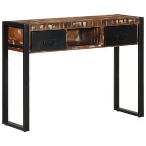 vidaXL konsolinis stalas daugiaspalvis 100x35x75 cm