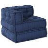 vidaXL Modulinė sofa 3 pcs Indigo audinys