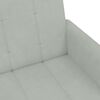 vidaXL Dvivietė sofa-lova su pakoja, šviesiai pilkos spalvos, aksomas