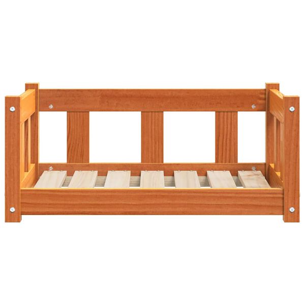 vidaXL Šuo Lova Vaško ruda 65,5 x 50,5 x 28 cm Kietos pušies mediena