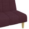 vidaXL Dvivietė sofa-lova, violetinės spalvos, audinys