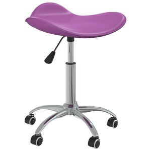 vidaXL Pasukama valgomojo kėdė, violetinė, dirbtinė oda (323691)