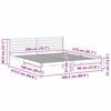 vidaXL Lovos rėmas Vaško ruda 200 x 210 cm Kietos pušies mediena