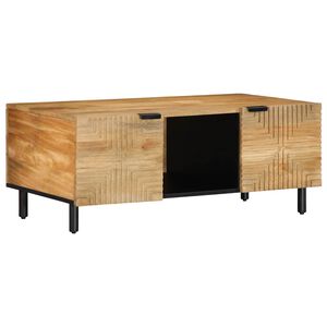 vidaXL Kavos staliukas Rudas 100x54x40 cm Masyvo medžio Mango