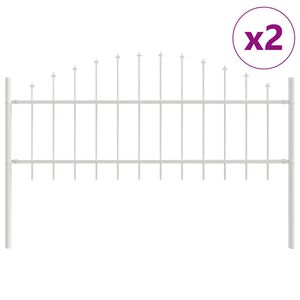 vidaXL Sodo tvora 2 pcs Balta 170 x 140 cm