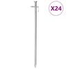 vidaXL Palapinės kai&scaron;čiai, 24vnt., 30cm, skersmuo 8mm, plienas
